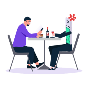 Illustration: A founder on a date with a balance sheet